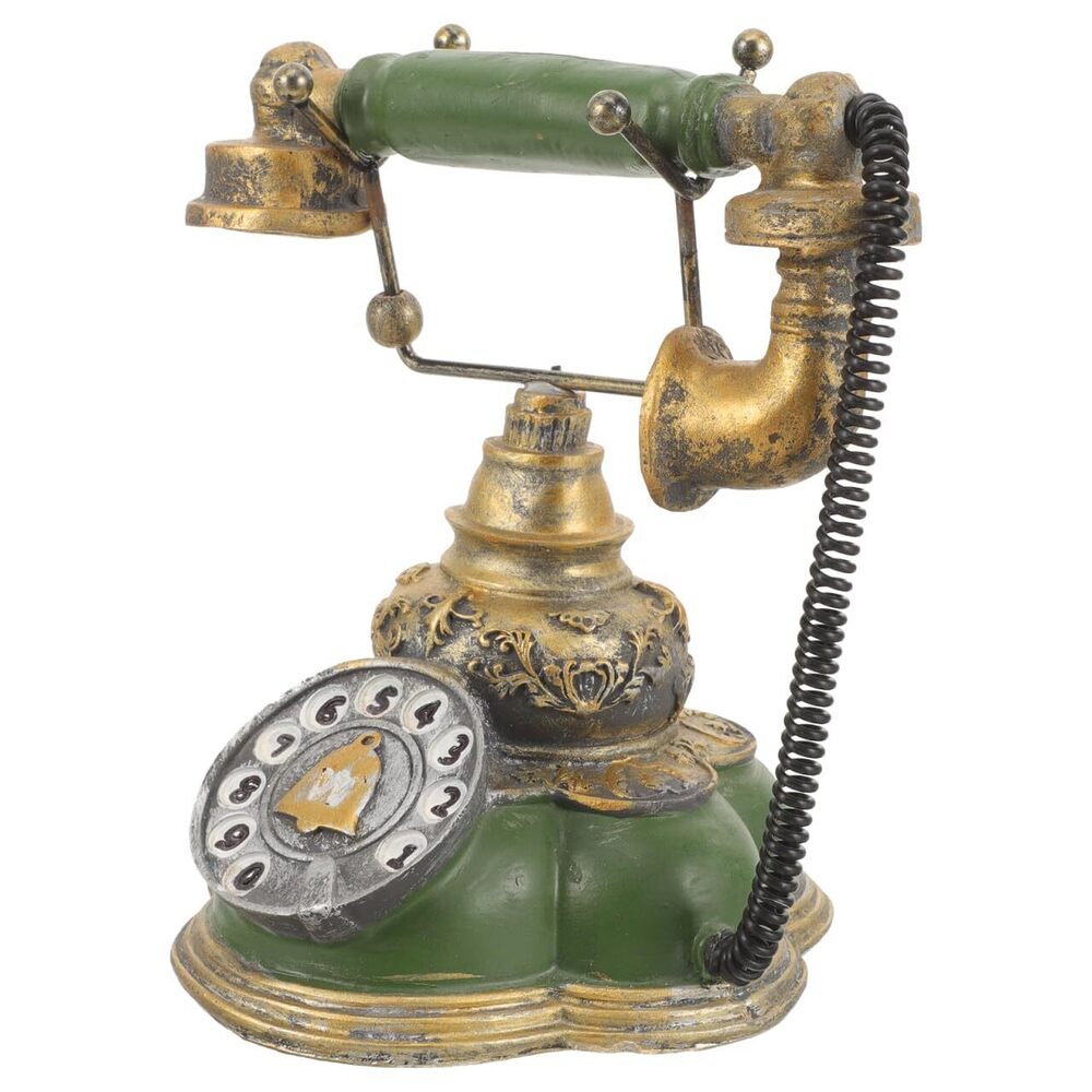 1286 Vintage Telephone Ornaments - Retro Corded Phone Decor for Home Office